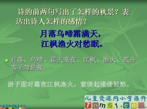 枫桥夜泊课件6