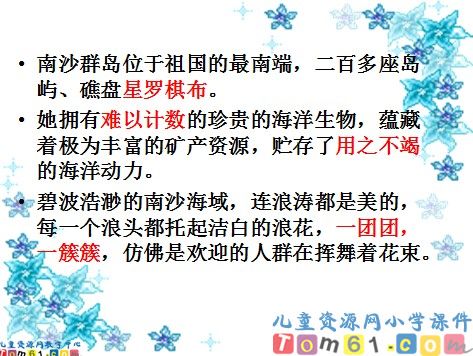 美丽的南沙群岛课件3