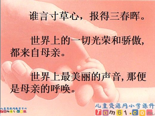 第一次抱母亲课件6