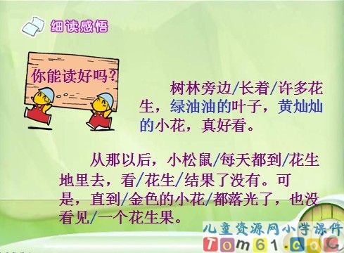 《小松鼠找花生果》