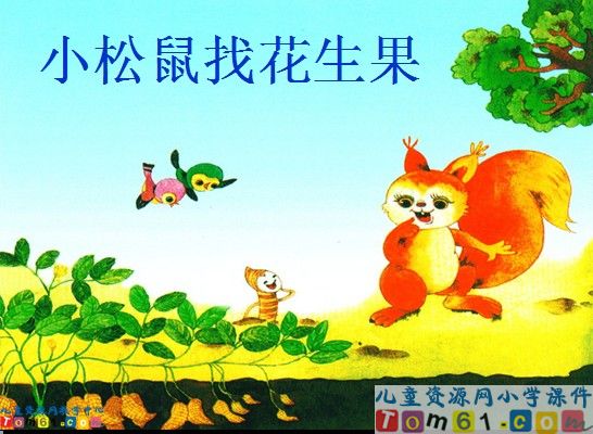 《小松鼠找花生果》