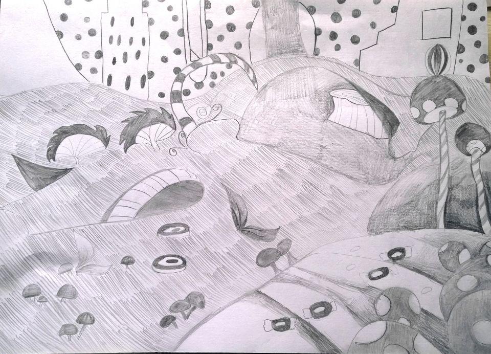 瀑布-素描图集