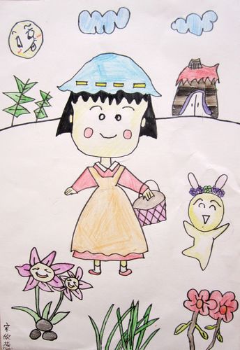樱桃小丸子-水彩画图集