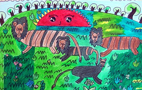 非洲-水彩画图集