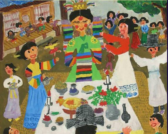 韩国的婚礼-水彩画图集