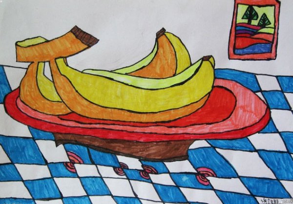 香蕉-水彩画图集