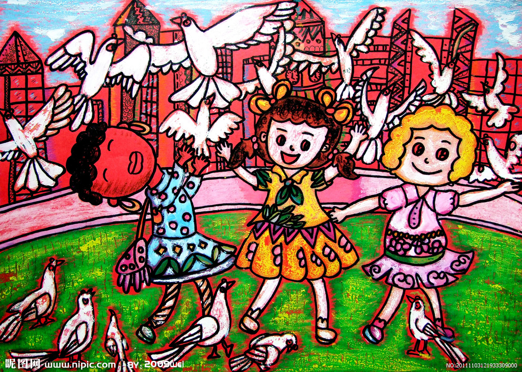 鸽子-水彩画图集