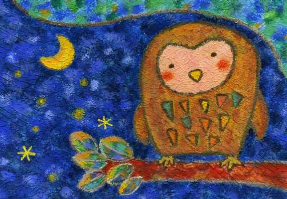 小鸟-蜡笔画图集