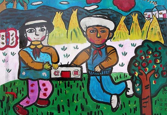 少数民族-蜡笔画图集