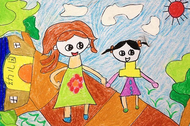 幼儿园-蜡笔画图集