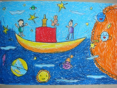 海洋馆-蜡笔画图集