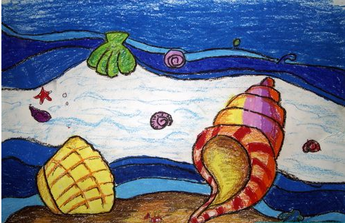 海螺-蜡笔画图集