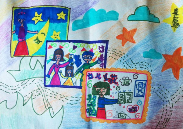 照片墙-蜡笔画图集