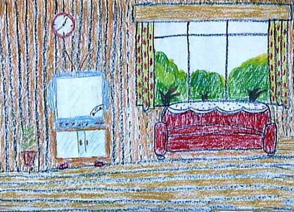 环境-蜡笔画图集