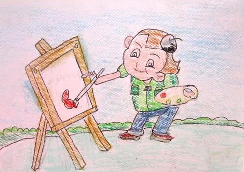 画画-蜡笔画图集