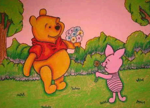 维尼熊-蜡笔画图集