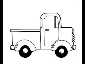 皮卡车图片_简笔画图片_少儿图库_儿童资源网