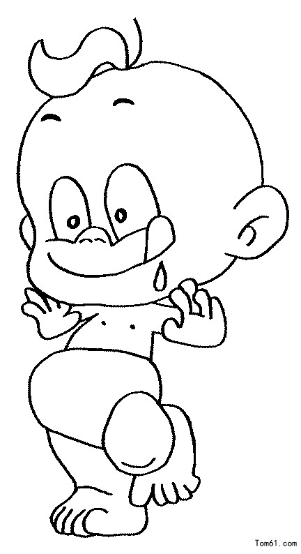 小宝宝3-简笔画图片-儿童资源网手机版